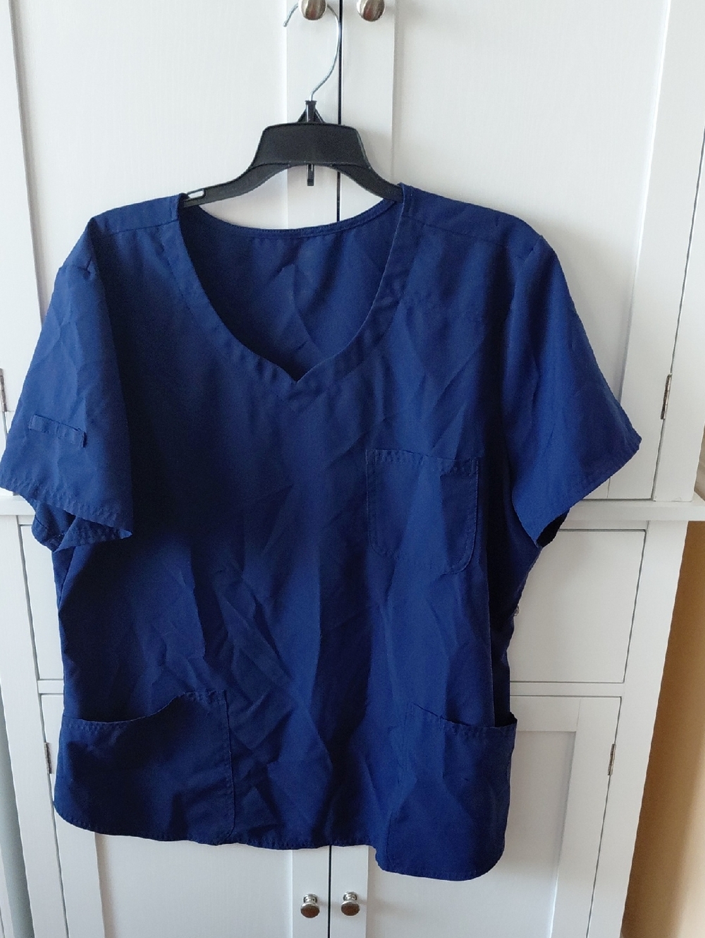 Scrub Top - Navy Blue ( Large)